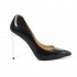 Tiffi scarpa donna decoltè in pelle colore nero su tacco 10 cm