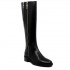 Elvio Zanon stivale cavallerizzo donna inpelle nero con zip decorative
