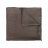 Fendi stola donna in seta e lurex jacquard grigio asfalto con doppio logo F new zucca