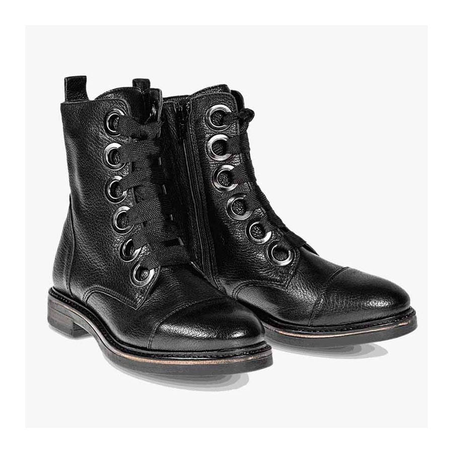 Dei colli stivale donna oltre ginocchio in pelle ed elasticizzato colore nero