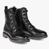 Dei colli stivale donna oltre ginocchio in pelle ed elasticizzato colore nero