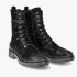 Dei colli stivale donna oltre ginocchio in pelle ed elasticizzato colore nero