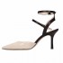 Marc Ellis decolte donna spezzato in pelle nera e vernice Beige su tacco