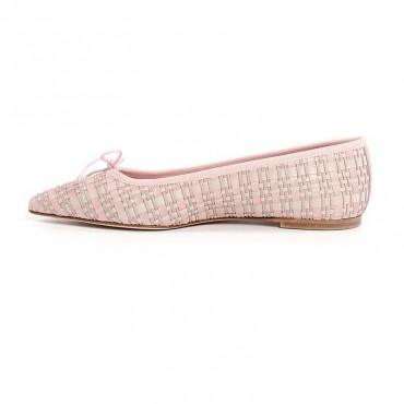 scarpe ballerine donna rosa beige