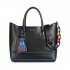 By Byblos borsa donna a mano tote eco pelle Saint Louis bordi contrasto