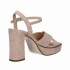 Carmens sandalo donna camoscio quarzo plateau Amy