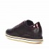 Crime london running sneaker pelle nero puntinato