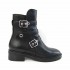 Elvio Zanon biker pelle nero 2 fibbie