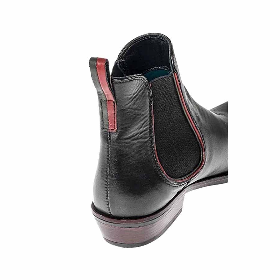 Dei colli stivaletto donna beatles pelle nero particolari multicolor contrasto