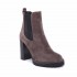 Rago tronchetto camoscio beatles tacco 10 cm grigio vigogna