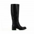 Carmens stivale donna cavallerizzo fusto largo pelle nero
