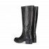 Carmens stivale donna cavallerizzo fusto largo pelle nero