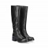 Carmens stivale donna cavallerizzo fusto largo pelle nero