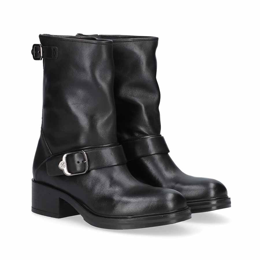 Carmens stivale donna bike pelle nero