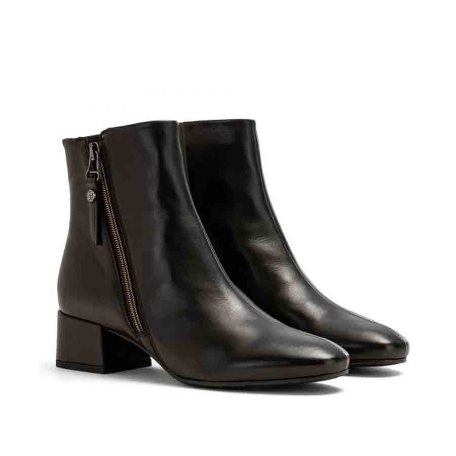 Carmens stivaletto pelle nero zip esterna