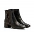 Carmens stivaletto pelle nero zip esterna