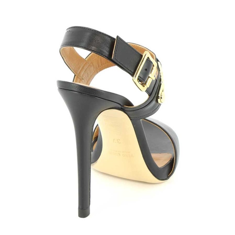Marc Ellis MA309 Sandals in black calf leather