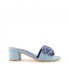 Rago collection sandalo ciabattina denim swarovski