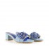 Rago collection sandalo ciabattina denim swarovski