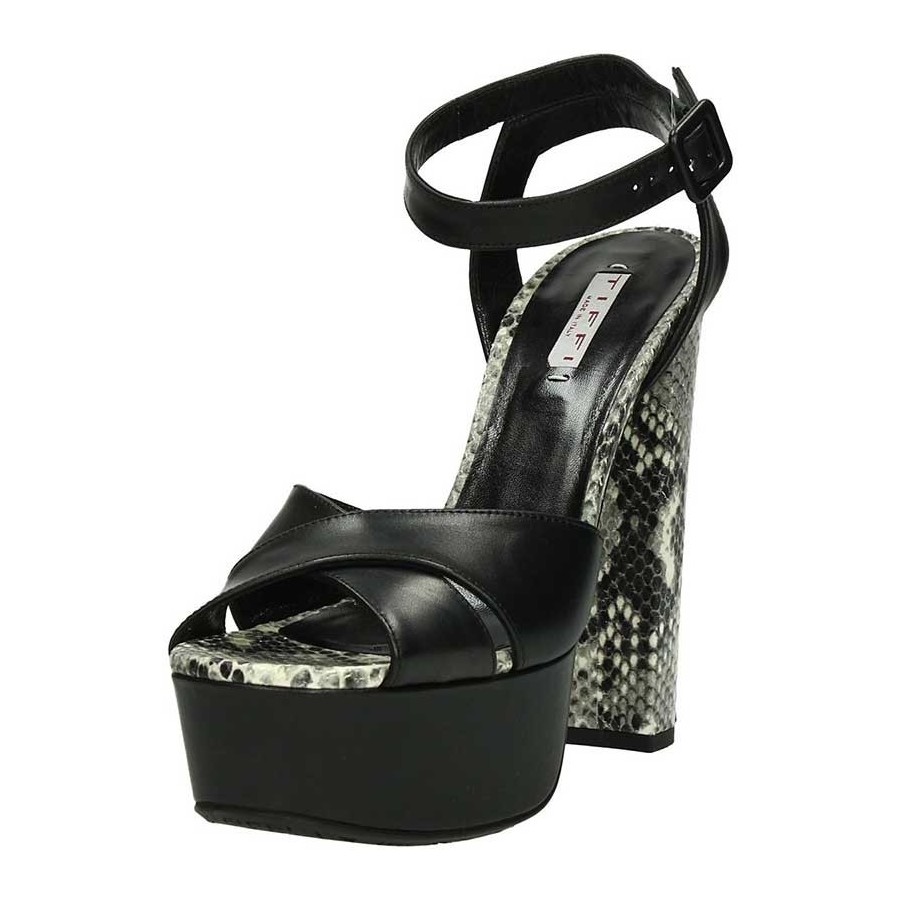 Tiffi p23 sandalo nero naturale