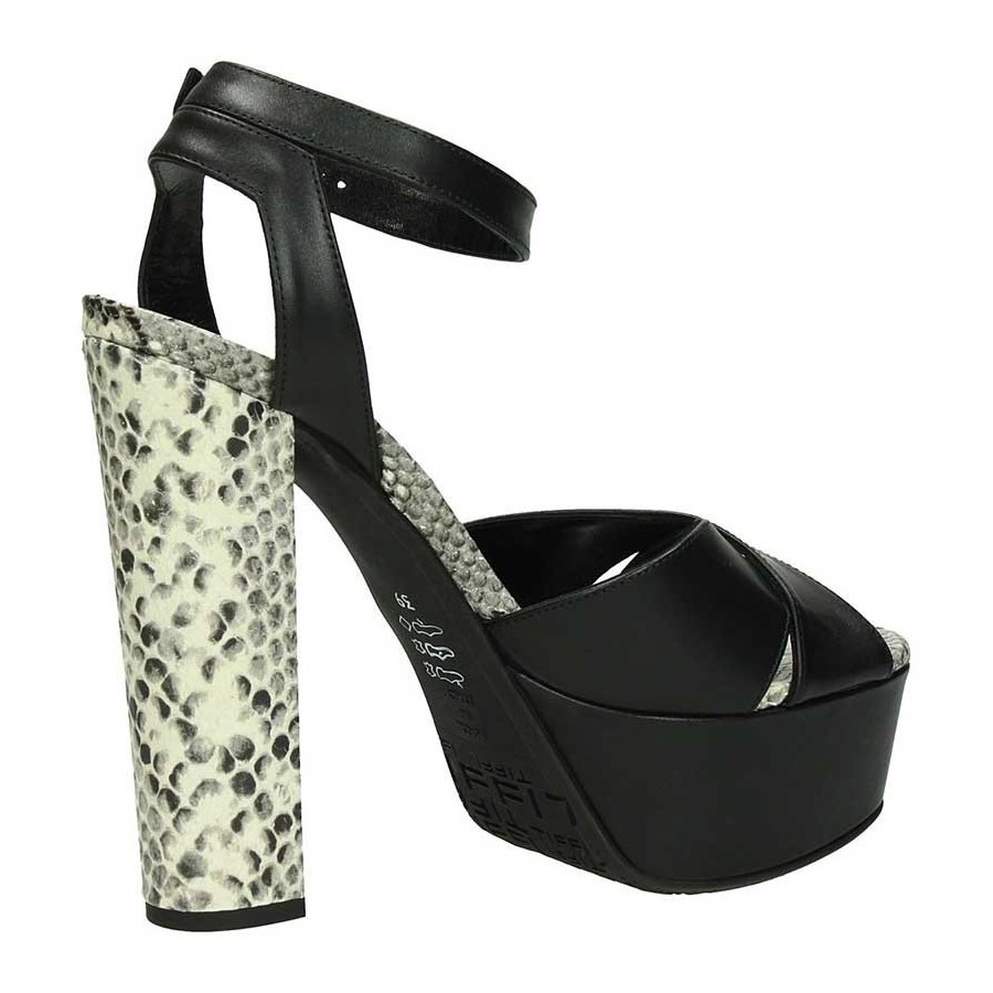 Tiffi p23 sandalo nero naturale