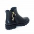 Rago collection tronchetto donna pelle nero grana fondo carro armato