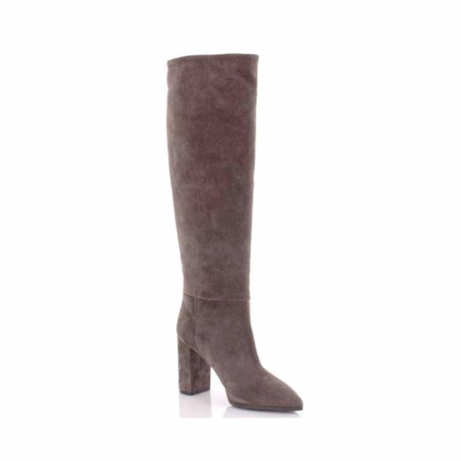 Rago collection stivale donna tubo camoscio grigio