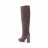 Rago collection stivale donna tubo camoscio grigio