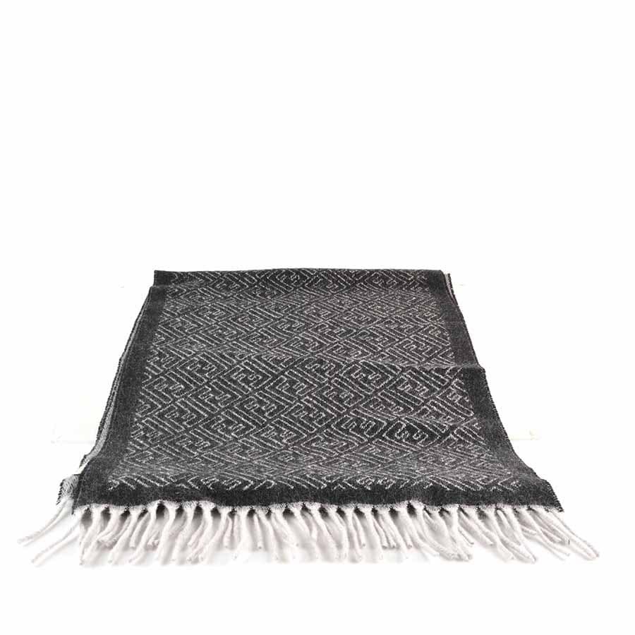 Fendi sciarpa unisex zucca signature jacquard misto cachemire