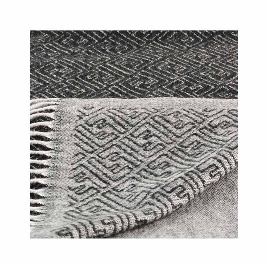 Fendi sciarpa unisex zucca signature jacquard misto cachemire