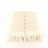 Fendi sciarpa unisex lana bordo zucca FF striscia cuoio