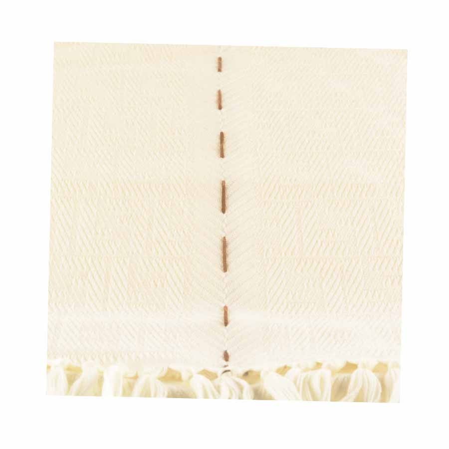Fendi sciarpa unisex lana bordo zucca FF striscia cuoio