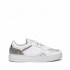 Crime London sneaker low top off court pelle bianca