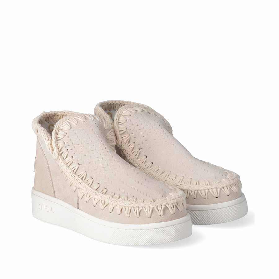 Mou mini eskimo tronchetto donna sneaker camoscio traforato CHLK