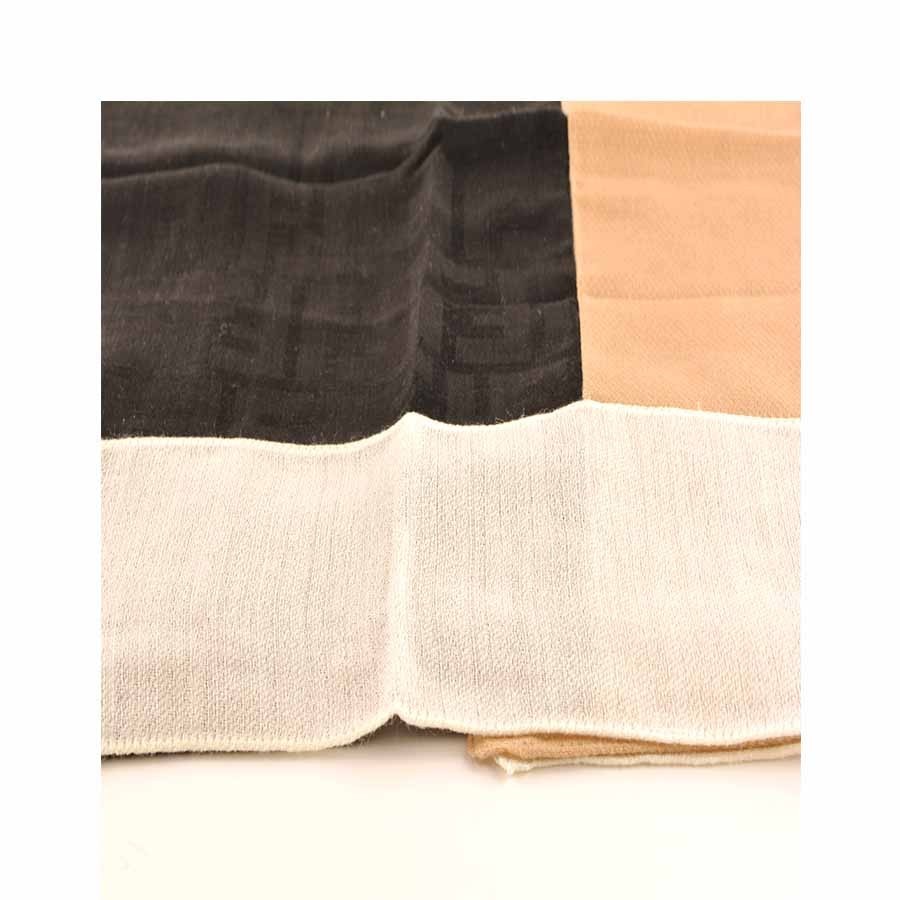Fendi stola donna jacquard color block