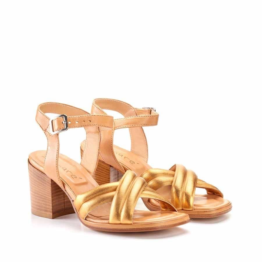 Lemarè sandalo tubolari incrocio metallic Elisabette