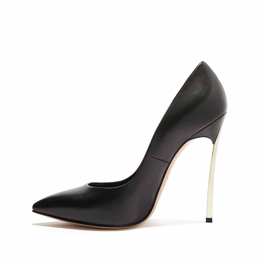 Casadei decoltè donna Blade pelle minorca nera