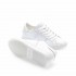 Crime London sneaker Low Top essential pelle bianco