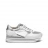 Crime London sneaker Stripe runner pelle tessuto