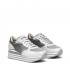 Crime London sneaker Stripe runner pelle tessuto