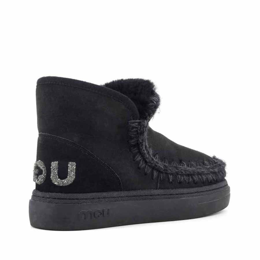 Mou eskimo sneaker Bold donna montone nero glitter logo