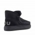 Mou eskimo sneaker Bold donna montone nero glitter logo