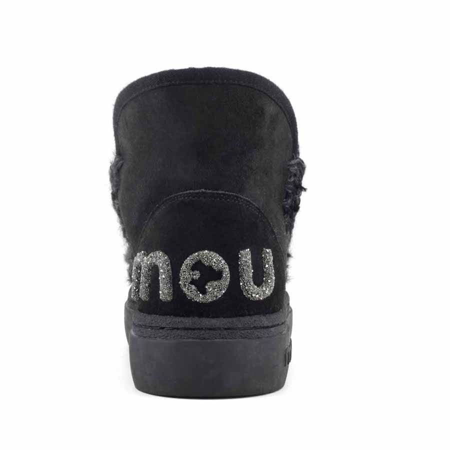 Mou eskimo sneaker Bold donna montone nero glitter logo