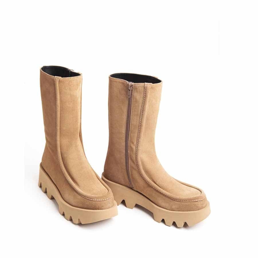 Paloma Barcelò stivaletto donna camoscio Ivet suede nocciola