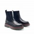 Rago collection tronchetto donna pelle nero blash carro armato