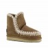 Mou eskimo 18 women's sheepskin ankle boot Glitter logo cognac Cog