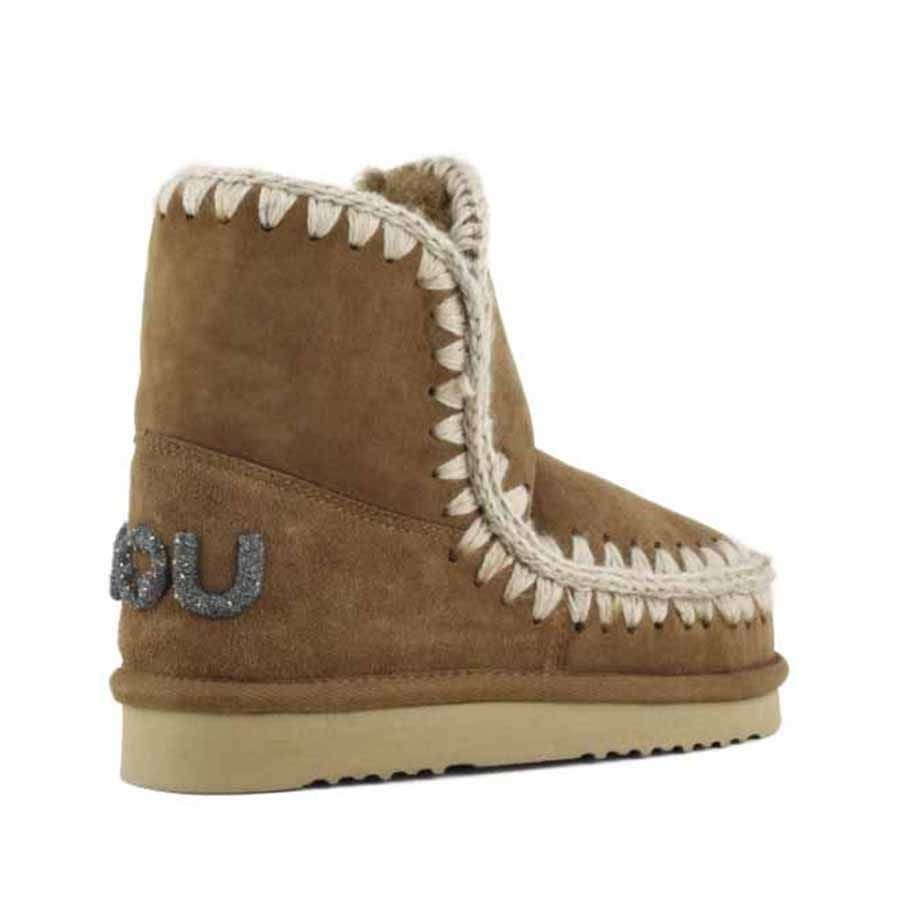 Mou eskimo 18 tronchetto donna montone Glitter logo cognac Cog