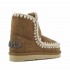 Mou eskimo 18 tronchetto donna montone Glitter logo cognac Cog