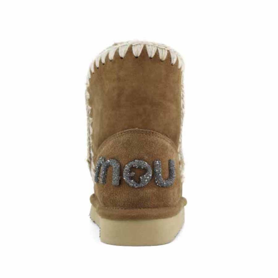 Mou eskimo 18 tronchetto donna montone Glitter logo cognac Cog