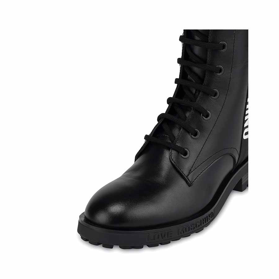 Love moschino anfibio donna combat boot zip